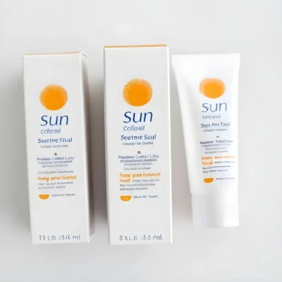 Sun Protection Cream Packaging Boxes