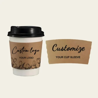 Custom Printed Kraft Cup Sleeves