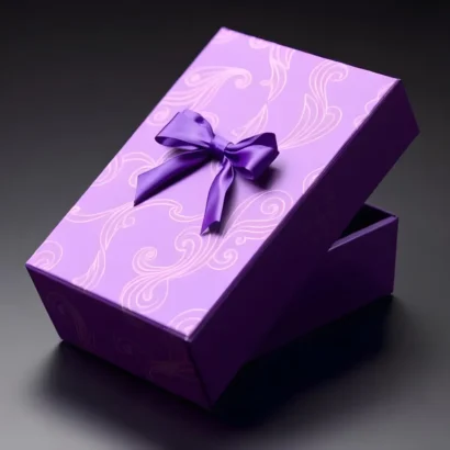 Custom Purple Foil Boxes