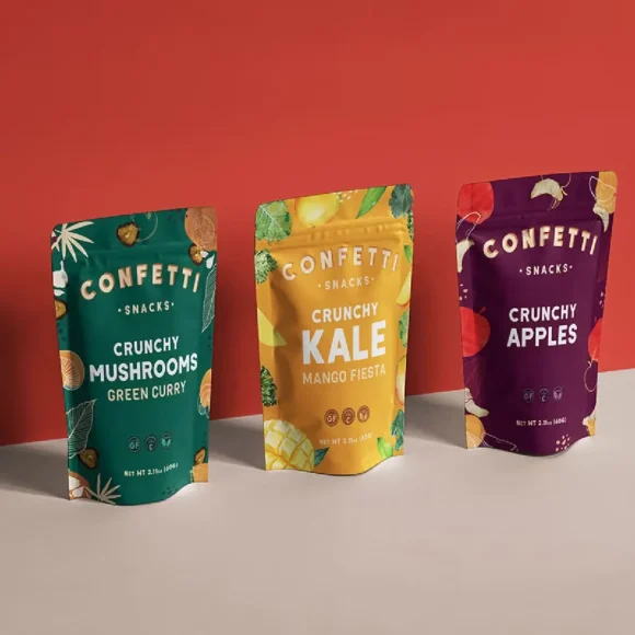 Custom Snacks Stand Up Pouches