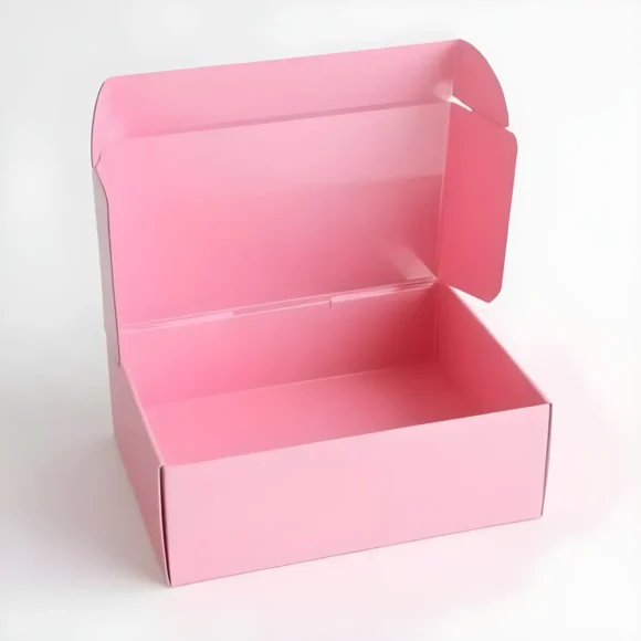 Custom Soft Pink Foil Boxes