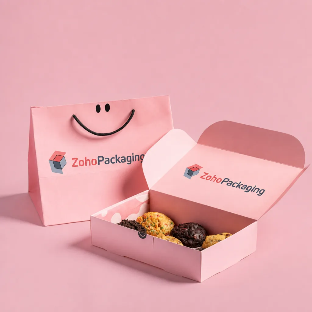 Custom Cookie Boxes Wholesale | Bakery Packaging with Window - Zoho Packaging Custom Cookie Boxes
