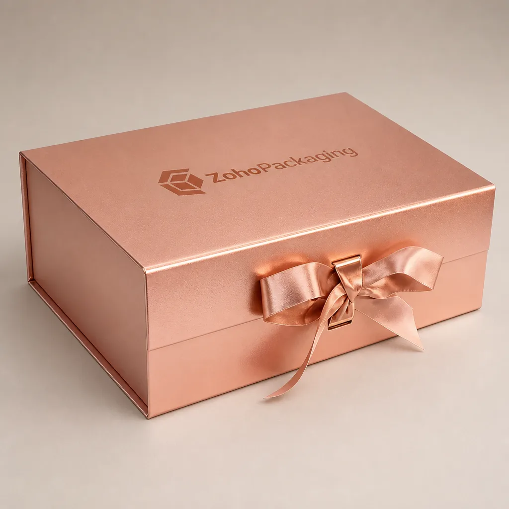 Custom Rose Gold Foil Boxes Wholesale | Premium Packaging - Zoho Packaging Custom Rose Gold Foil Boxes