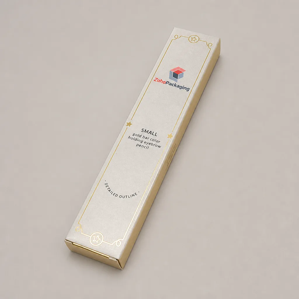 Custom Gold Foil Mascara Boxes Wholesale | Luxury Foil-Stamped Packaging - Zoho Packaging Gold Foil Mascara Boxes