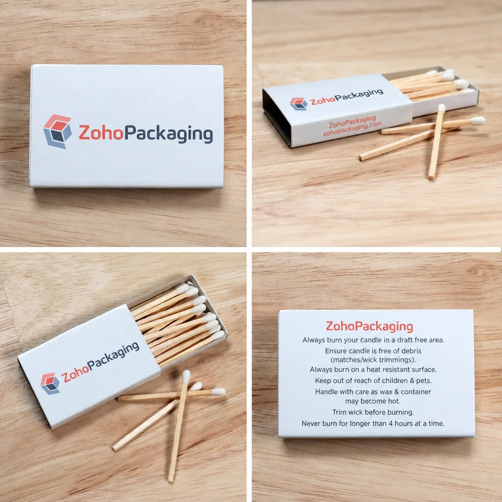 Custom Match Boxes Wholesale | Custom Packaging - Zoho Packaging Match Boxes